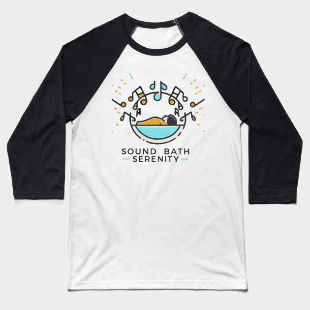 Meditation, Self-Care: Sound Bath Serenity Baseball T-Shirt by ATTO'S GALLERY